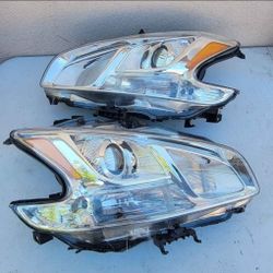 09-14 Nissan Maxima Projector Headlights Luces Calaveras Micas Faros Focos Faroles Headlamps 