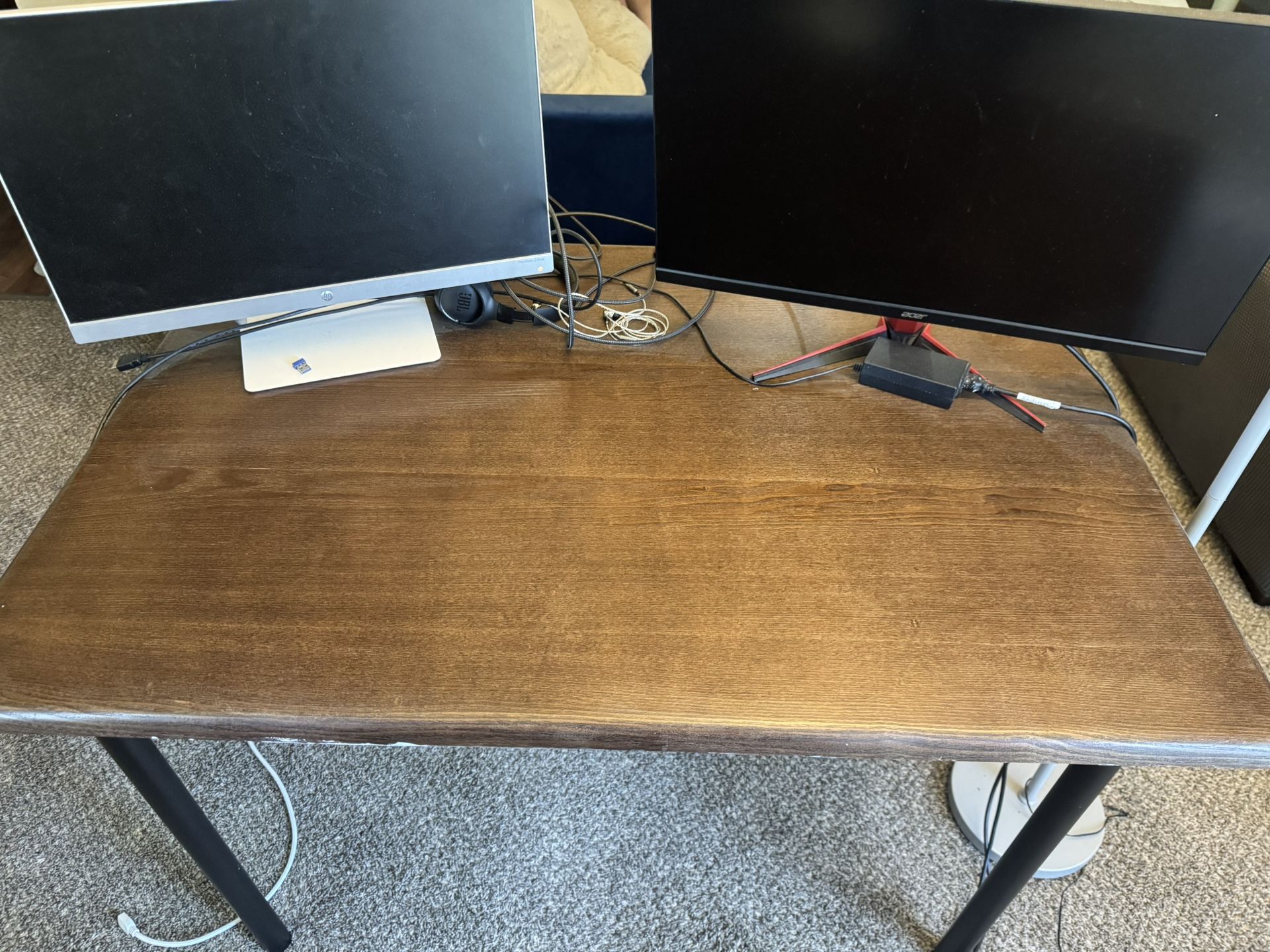 Dining Table / Desk With 4 Chairs Set
