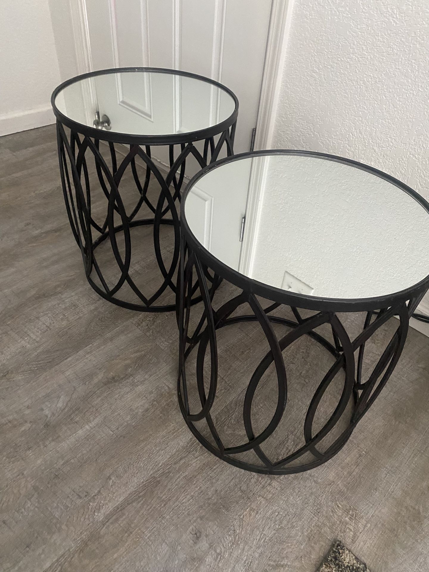2 Black Side Tables