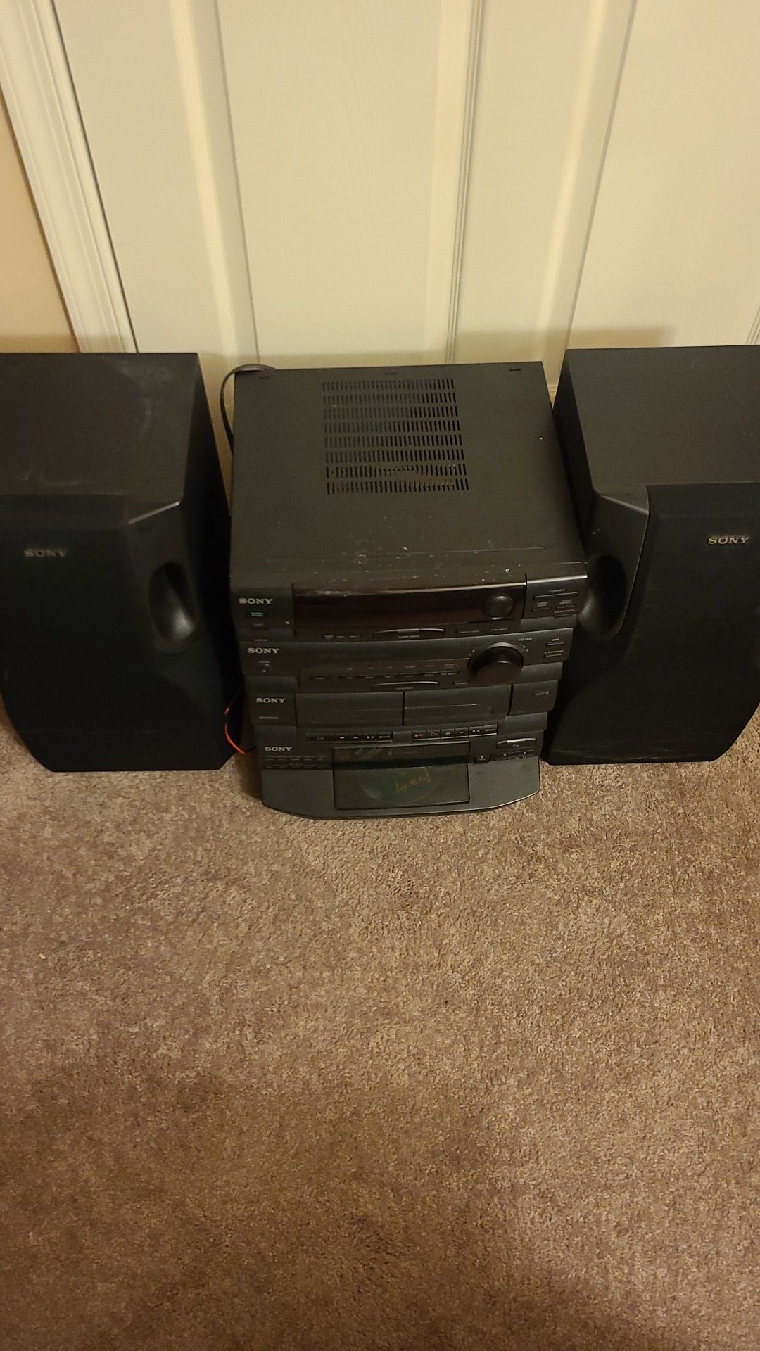 Used stereo shelf system
