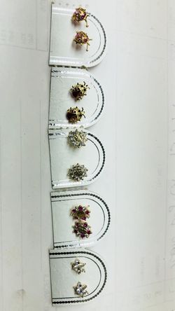 14k real gold stud earring