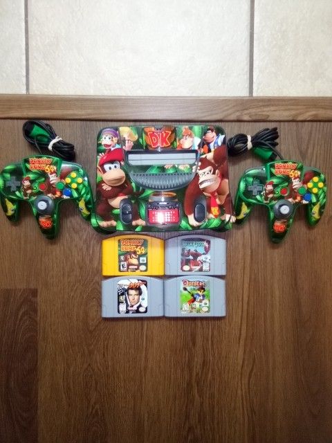 Nintendo 64 Donkey Kong Custom With Games