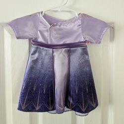 Build A Bear Frozen Princess Elsa Purple Dress 