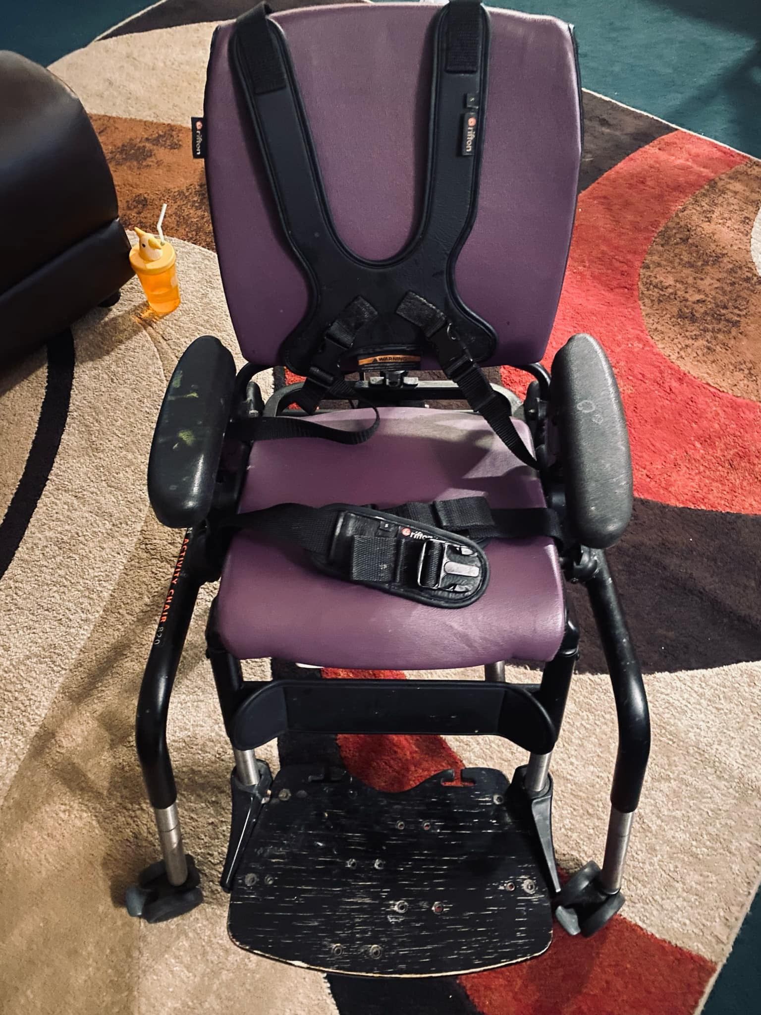 $350— Rifton activity chair- (has arts n crafts paint on arms from being well loved) Cash only no holds same day pick up in yakima- special kiddos ch
