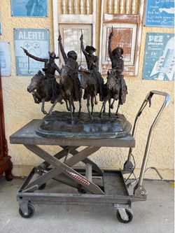 Frederic Remington, Coming Through The Rye, Bronze Sculpture - 42/100