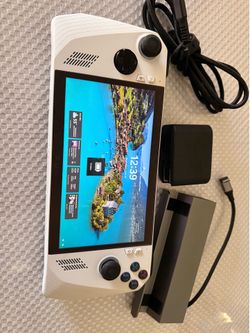 Barely used Rog Ally upgraded with 1 TB storage and see through backplate. Can provide original backplate.   Restored to Factory Settings, comes with 