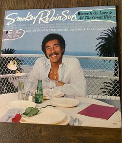 Smokey Robinson Blame It On Love & All The Great Hits Used Vinyl LP