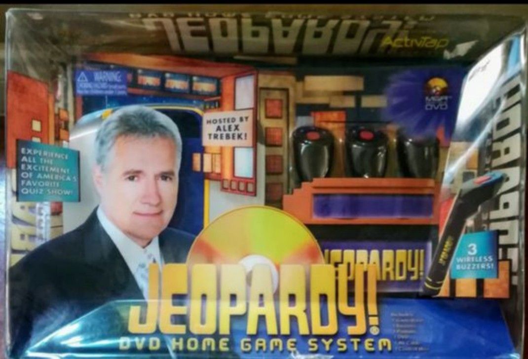Jeopardy DVD Home Game System trivia family entertainment quiz game hosted by Alex Trebek