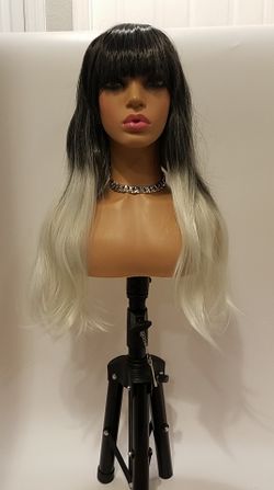 Long Gray Wavy Wig