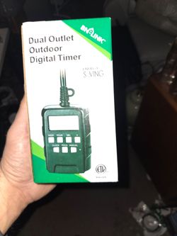 BN-LINK Dual Outlet Outdoor Digital Timer
