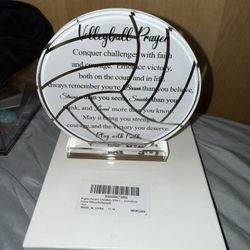 Volleyball Prayer Kigley Acrylic New Open Box 