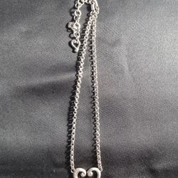 Brighton Open Heart Necklace SEE DESCRIPTION AND PHOTOS 