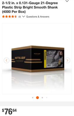 Huttig-Grip Framing Nails 2-1/2" x .131 4000-Pack