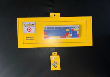 Pokémon x Target Wireless Keyboard & Key Caps Exclusive IN HAND