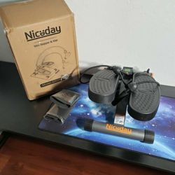 New Niceday Steppers for Exercise, Stair Stepper W/ Resistance Bands, Mini Stepper W/ 300LBS Loading Capacity, Hydraulic Fitness Stepper W/ LCD Monito