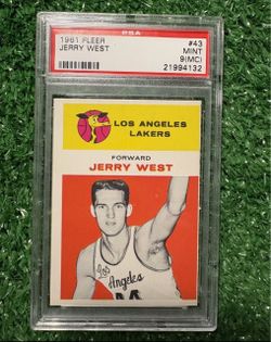 1961 Jerry West Rookie card PSA 9 graded