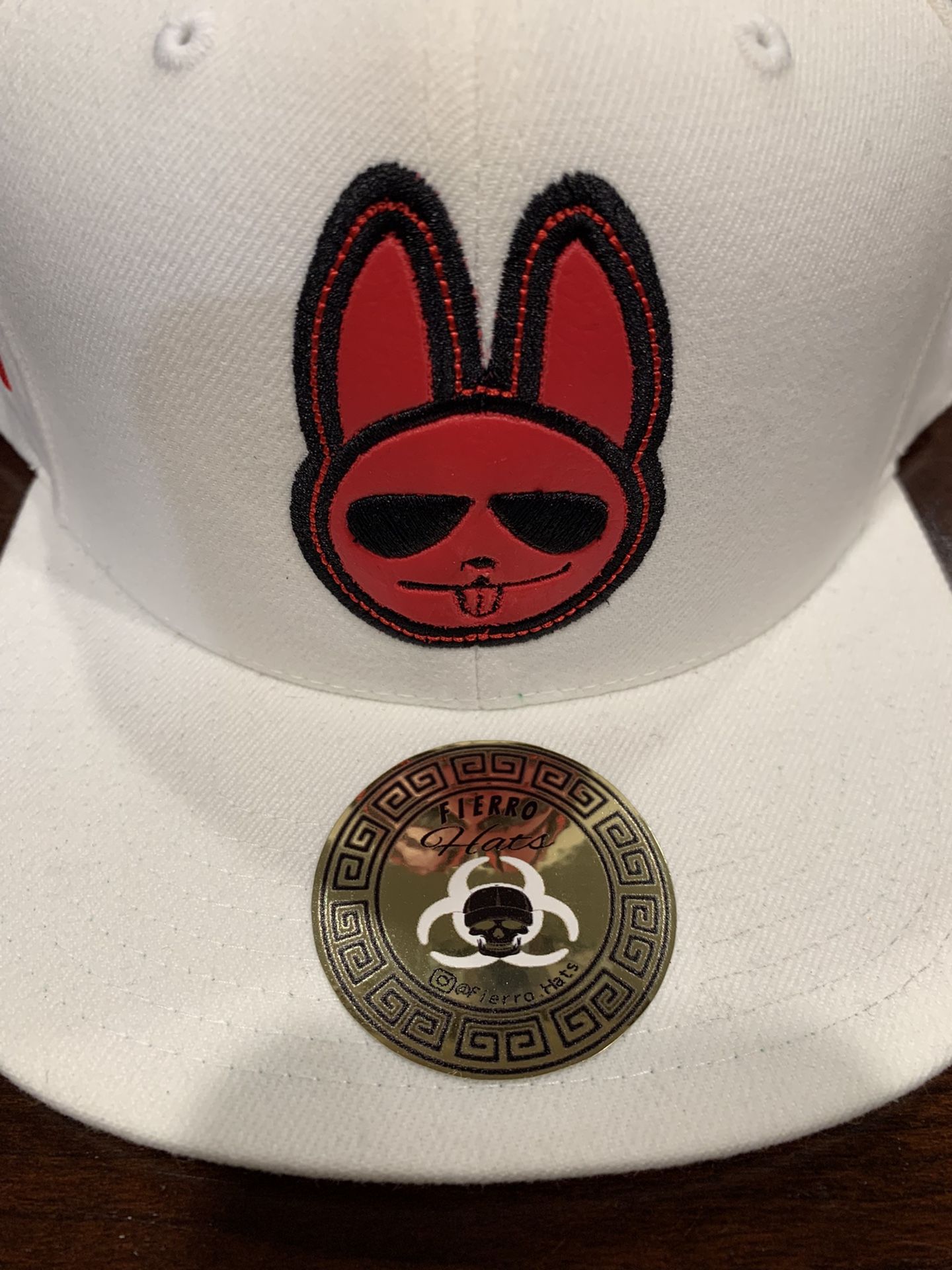 White And Red BunyPanda Hat 