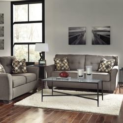 Tibbee Slate Living Room Set ( sectional couch sofa loveseat recliner options