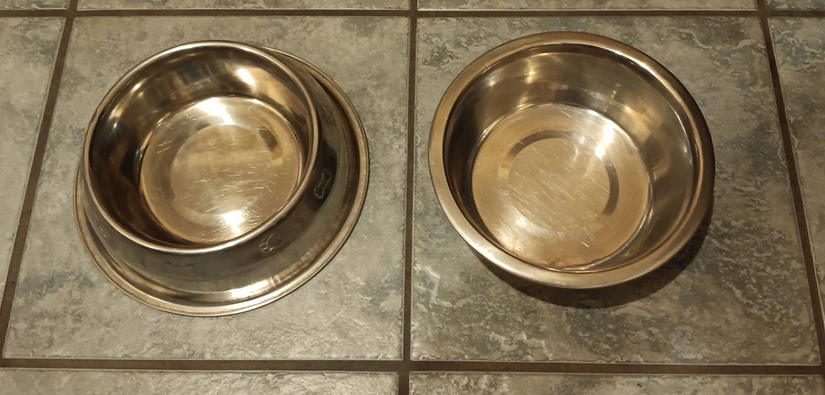 Dog, Pet Water And Food Dishes Stainless Steel