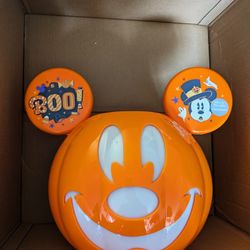 Disney Mickey Mouse Halloween Glow In The Dark Candy Bowl