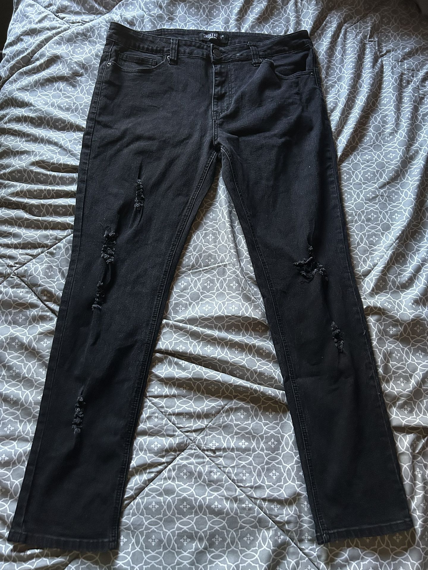 Smoke & Ash Black Denim