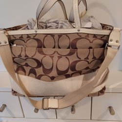 Coach Tote Purse Travel Bag Diaper Bag