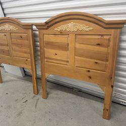 Two Lexington Pine Twin Headboards