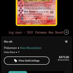 Ho-oh 1st edition 