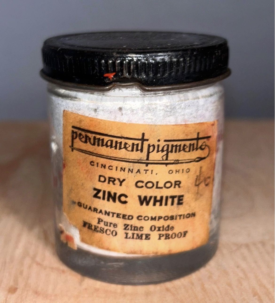 Vintage “Permanent Pigments” Zinc White - Pure Zinc Oxide