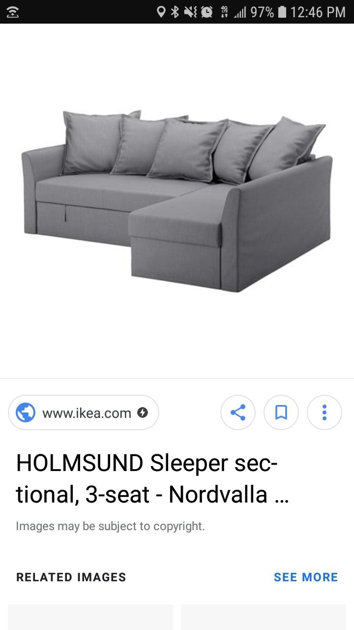 I am searching for an IKEA Holsund sectional sleeper sofa