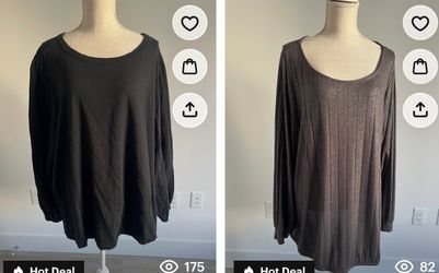 2 Lane Bryant long sleeve office shirts size 26