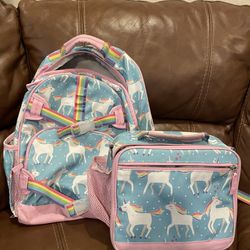 Unicorn Backpack With Lunch Box