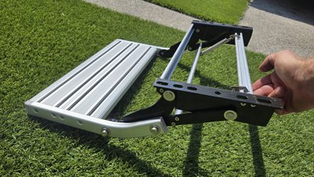 RV Single Step, Retractable, Manual, Camper Step, Folding Ladder, Portable, Foldable Step, Trailer Step, Trailer Stairs