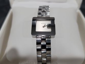 Gucci Ladies G Bezel Silver Dial Stainless Watch