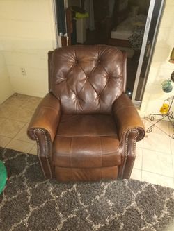 Leather Rocker/Recliner