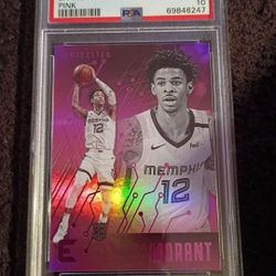 Ja Morant Panini Chronicles Rookie PINK Card PSA GRADED  10. Just Reduced. ONLY $150.