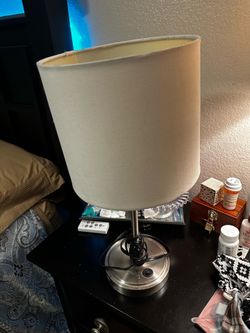 Mainstays Silver Grab and Visit › Go Stick Lamp with USB...