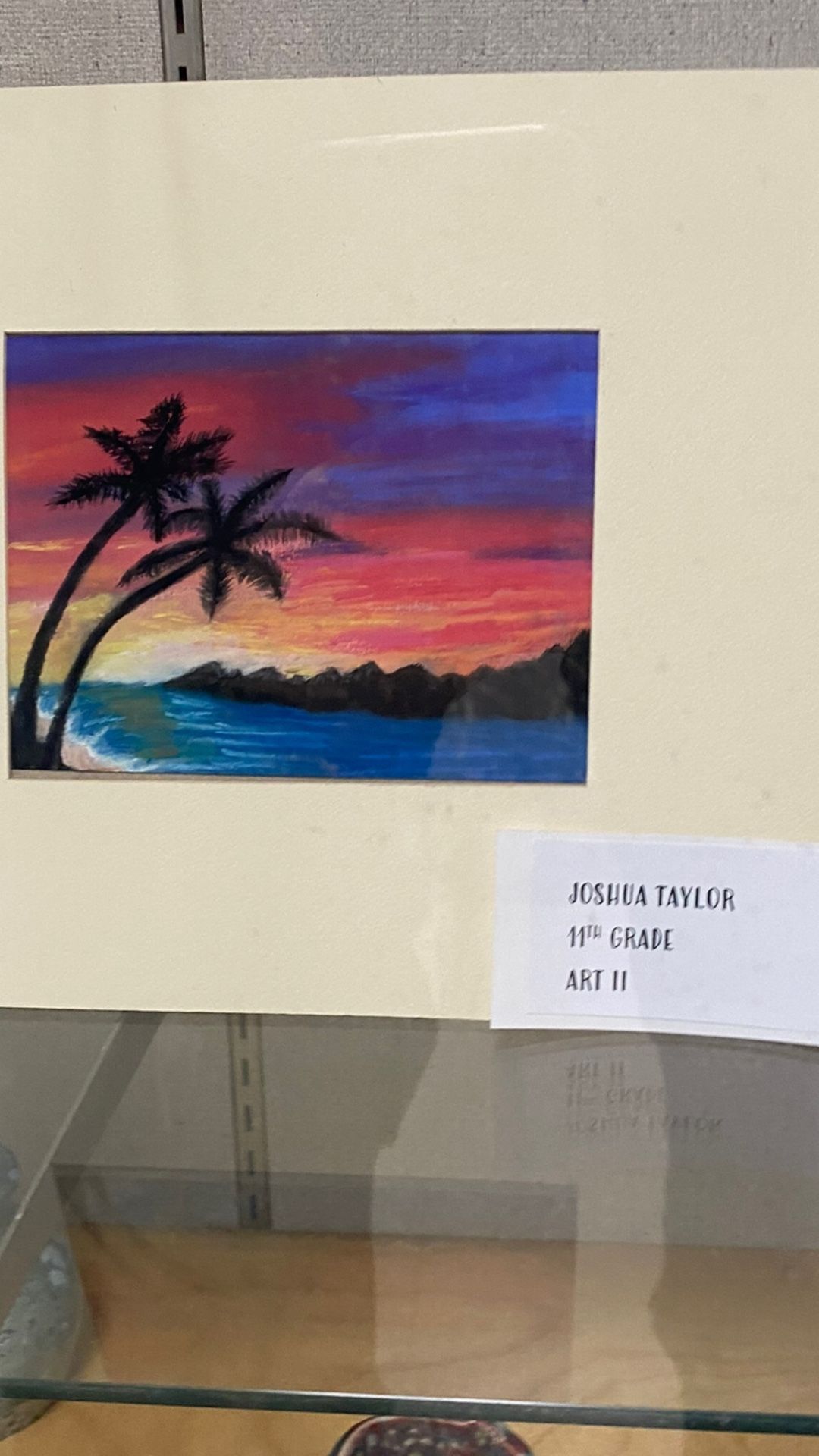 Beachy Vibes Pastel Drawing