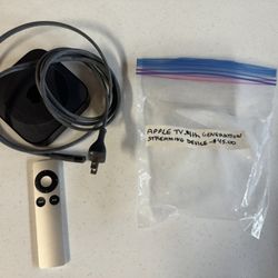 Apple TV 4th Generation Streaming Device with remote 