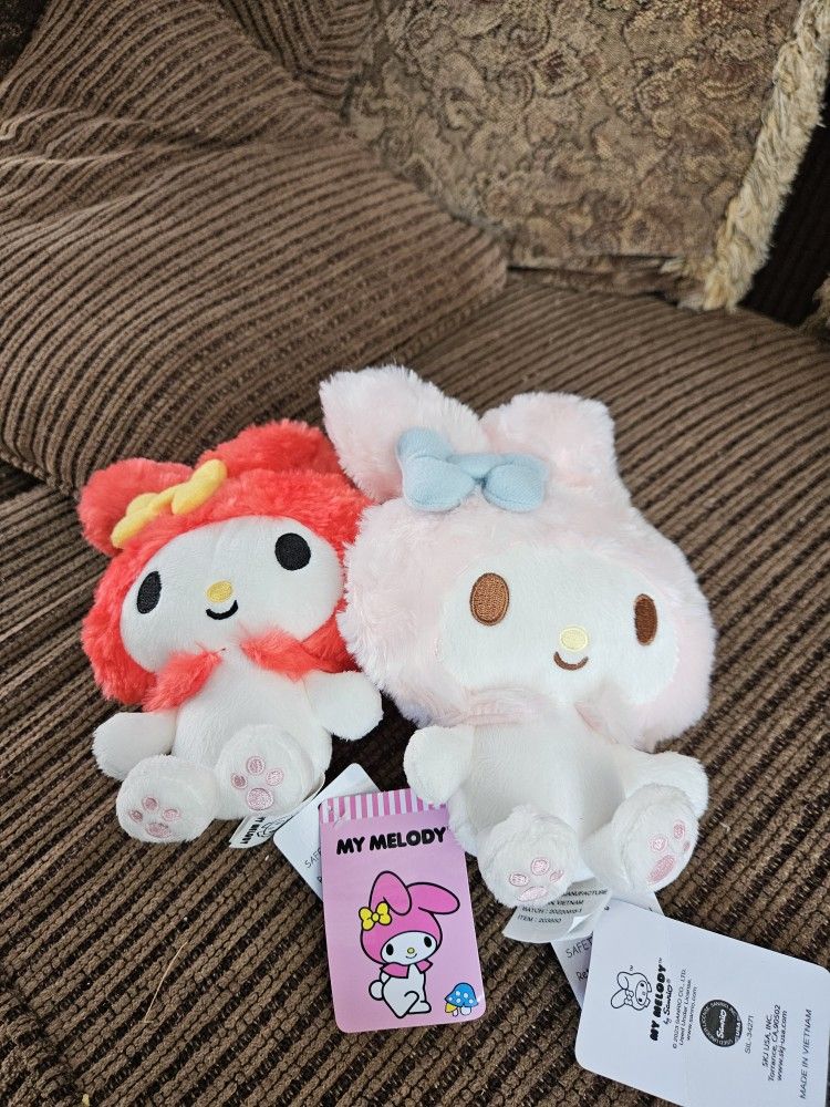 Hello Kitty My Melody Plushies