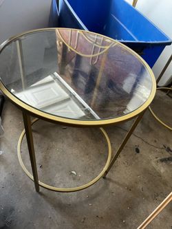 Glass top end  tables