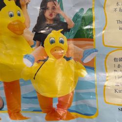 Inflatable Duck Rider Child Costume 