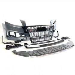 For Audi A4 S4 B8 2009-2012 RS4 B9 Style Front Bumper Body Kit Include Grille