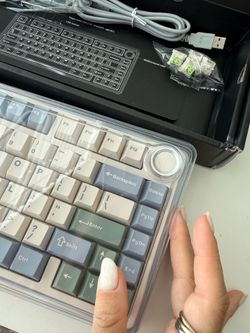 Brand New AULA F75 Wireless Mechanical Keyboard – Creamy Sound, RGB Backlight, Volume Knob, Connects up to 3 Devices