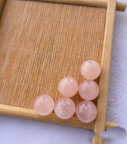 40+Cts Premium Grade Rose Pink Quatz Crystal Sphere 18+mm Drilled (No Chain)