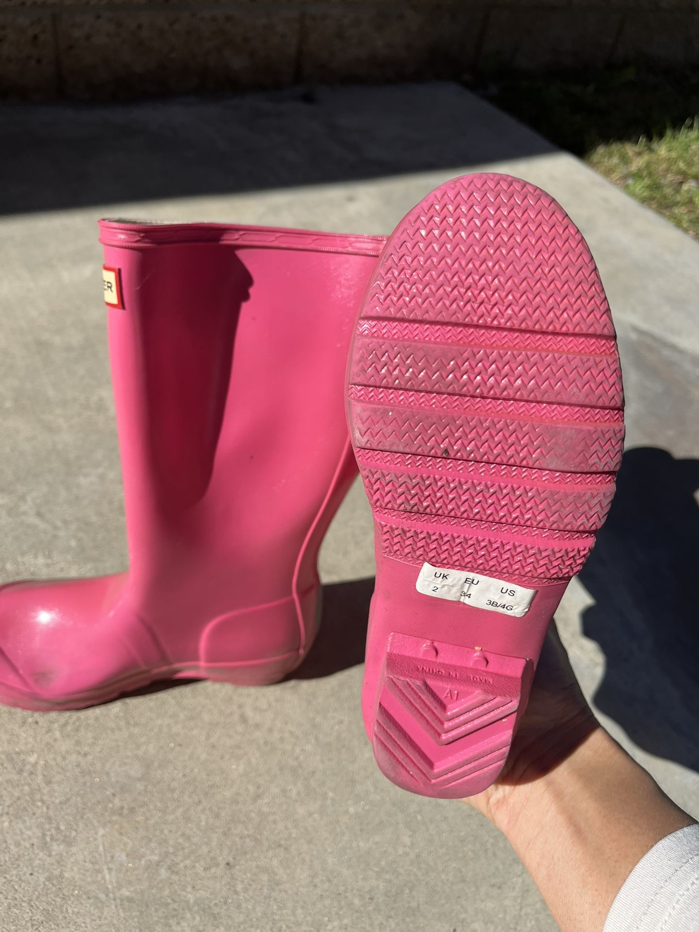 Girls Pink Rain Boots