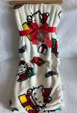 Hello Kitty Oversized Kitty Present Throw Blanket