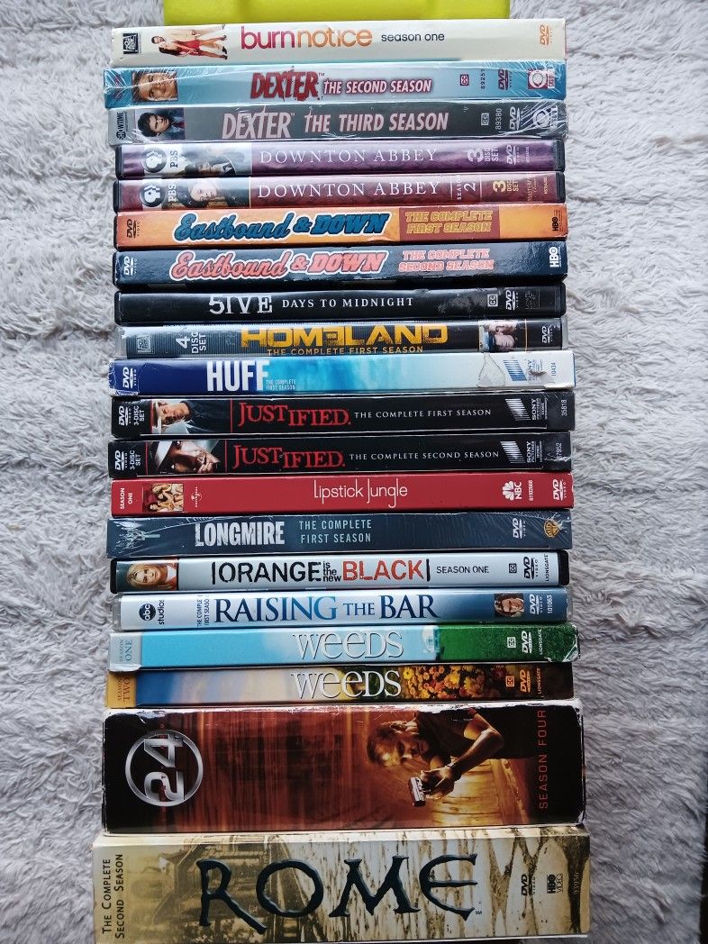 $3 each, TV Series DVDs, Brand New or Like New-Mint Condition