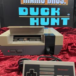 Original Nintendo in Great Condition. Connections, 2 Controllers and 1 Game Included. Message for Prices on Additional Games and Accessories. 