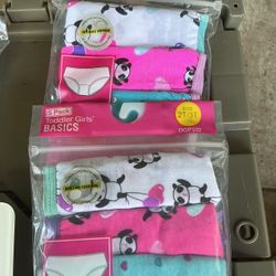 2 Packs - 5 Pack Toddler Girls Size (2T/3T) Basics Tagless Briefs Soft 100% Cotton